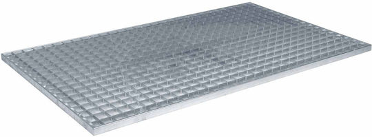 Vidaxl Silver Screen 100 X 60 X 2 Cm Galvanized Steel Cold Dipped