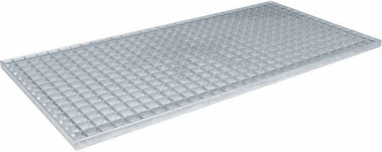 Vidaxl Silver Screen 100 X 50 X 2 Cm Galvanized Steel Cold Dipped