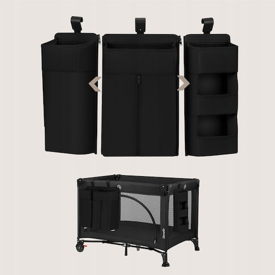 Lionelo Kinderzimmer-Aufbewahrungskörbe Kinderbett-Set Schwarz