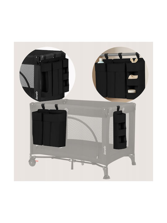 Lionelo Baby Crib Bumper Black