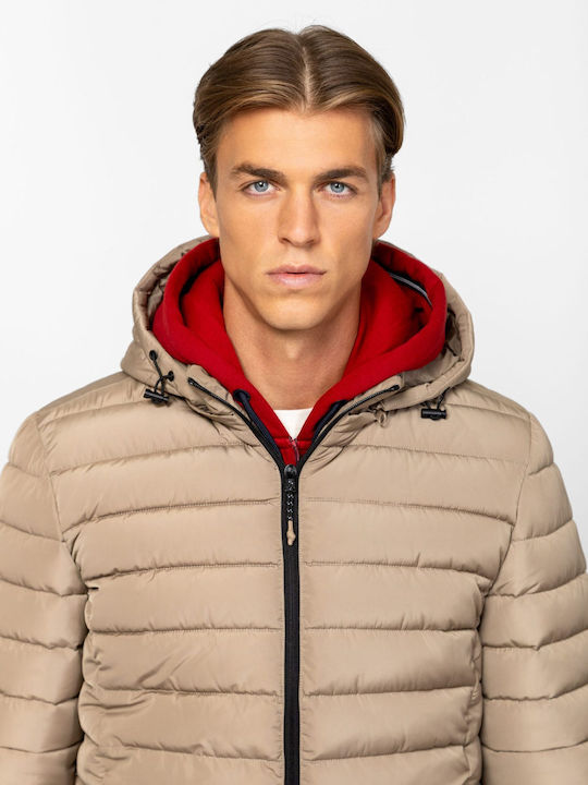 Зимно Яке Puffer Водоустойчиво Бежово