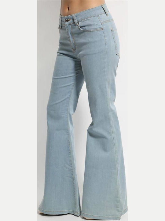 Blugi Damă Cu Talie Înaltă Cu Pantaloni Evazați