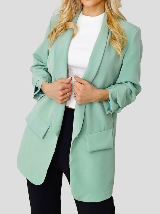 Lang Damen Blazer Pale Green