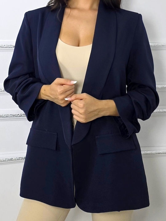 Long Women's Blazer Navy