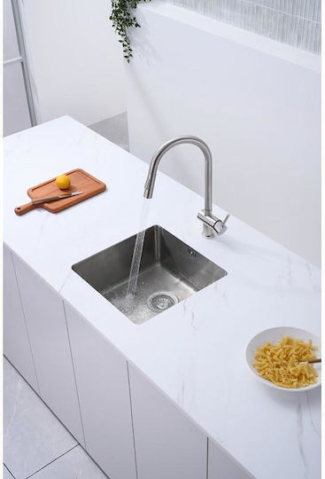 Inter Ceramic 4445T Ένθετος Inox Μ44xΠ20cm Ασημί