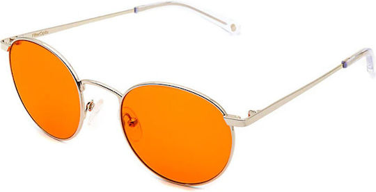 Filter Optix Premium Blue Light Glasses Mesi Silver Orange Lens