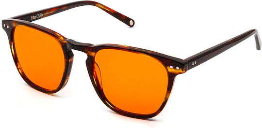 Filter Optix Premium Blue Light Glasses Yama Cinnamon Orange Lens