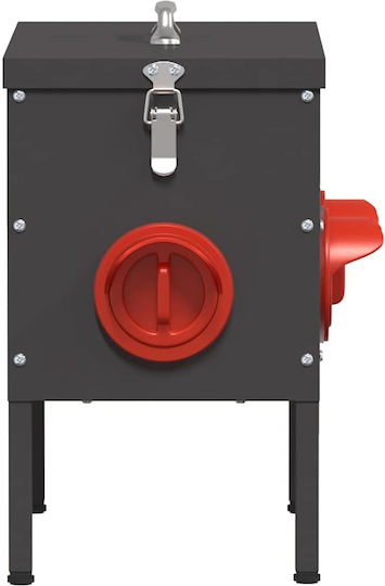 vidaXL Chicken 2 Pcs Feeder with Capacity 15kg 41.5x20.5x33cm.