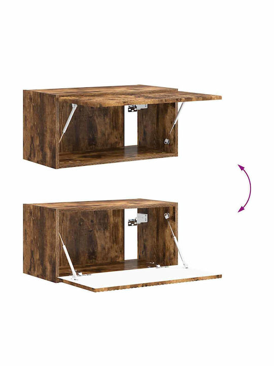 Living Room TV Unit Smoked Oak L60xW31xH29.5cm
