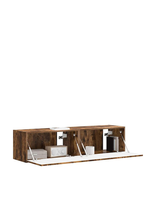 Living Room TV Unit Smoked Oak L60xW31xH29.5cm