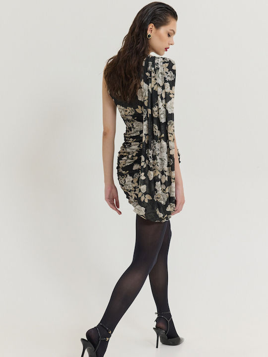 Sommer Mini Abendkleid Schwarz