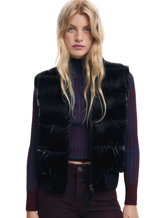 Γυναικείο Puffer Μπουφάν για Χειμώνα Black