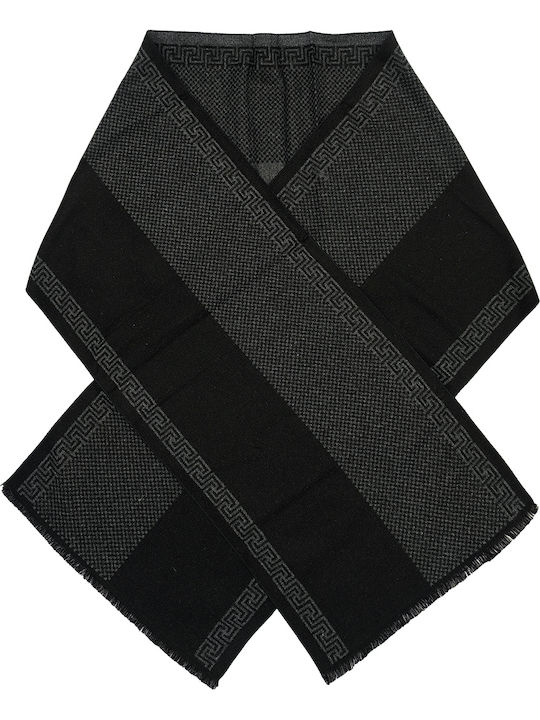 Men's Wool Scarf Black