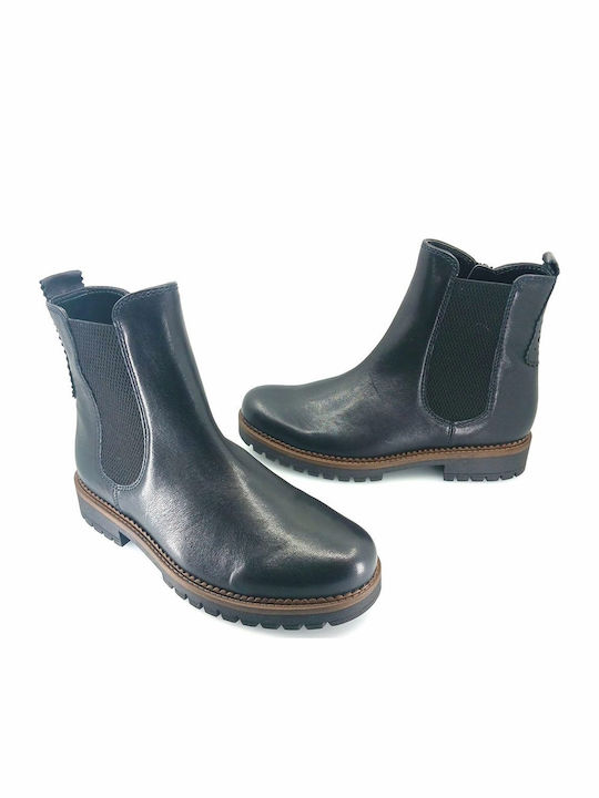 Leather Women's Ankle Boots Black