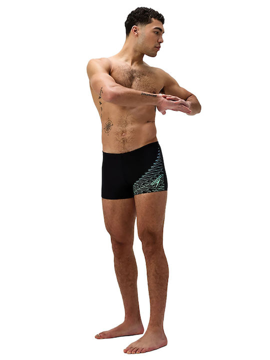 Medley Logo Aquashort Men's Swimwear Shorts Black With Patterns