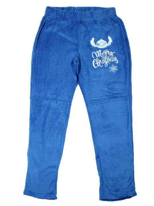 Disney Winter Women's Pyjama Set Blue Lilo & Stitch