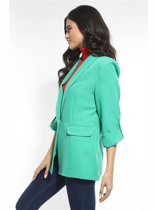 Chris Lung Blazer pentru femei Sacou Verde