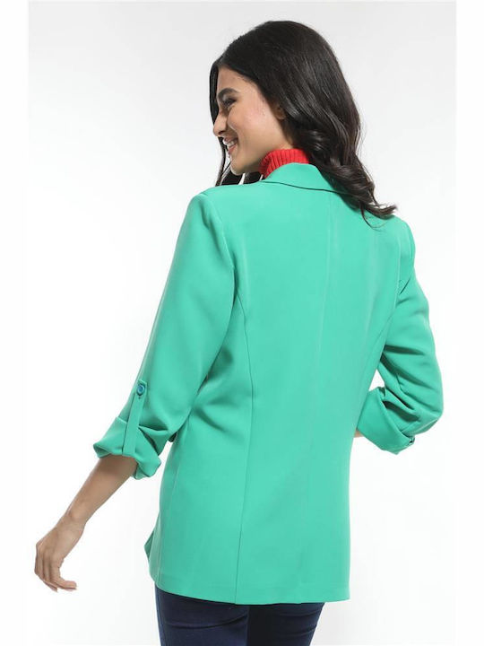 Chris Lung Blazer pentru femei Sacou Verde