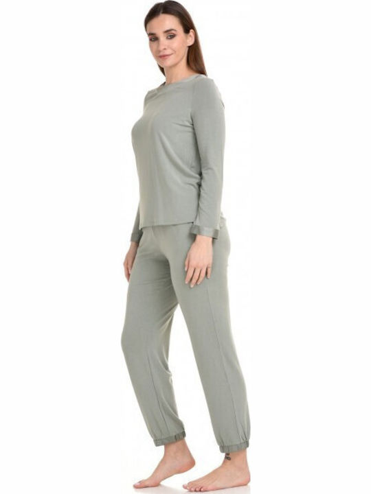 Zen Intimates Winter Women's Pyjama Set Olive