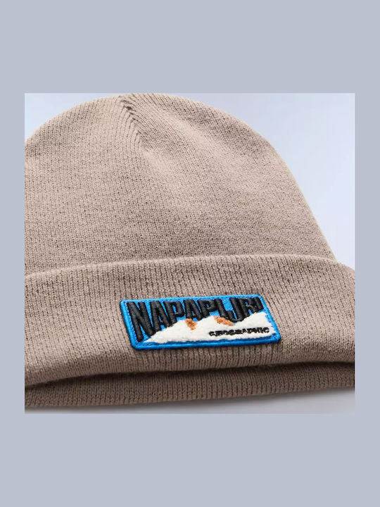 Beanie Γυναικείος Σκούφος Πλεκτός σε Μπεζ χρώμα