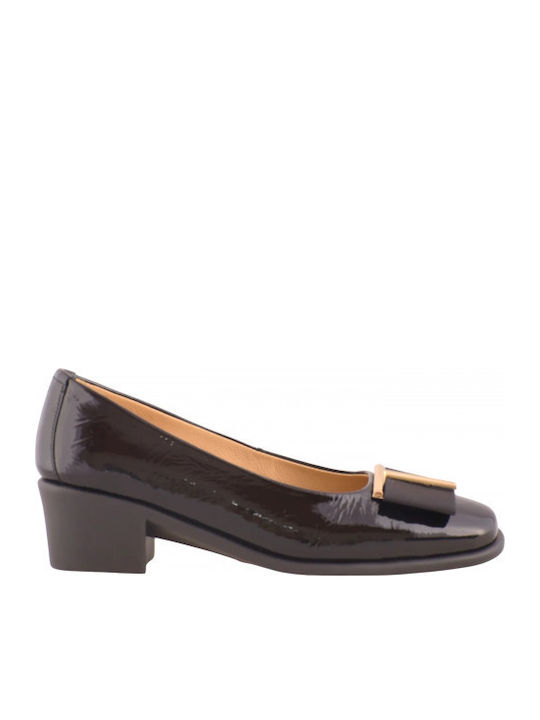 Pumps mit flachem Absatz Schwarz