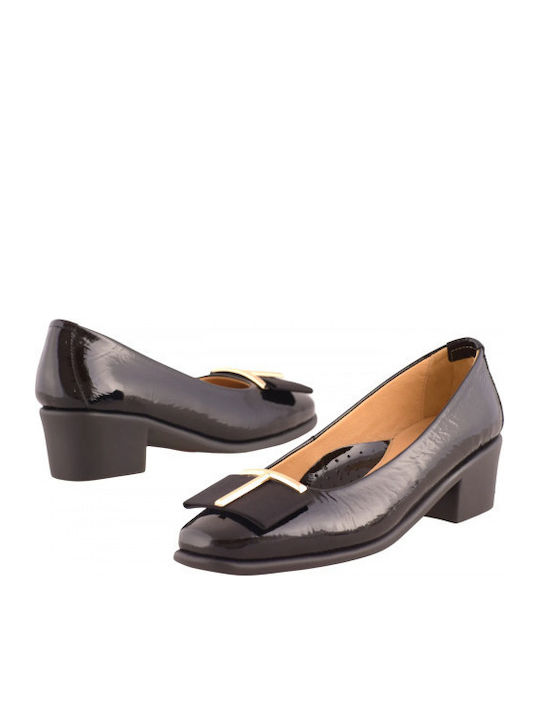 Pumps mit flachem Absatz Schwarz