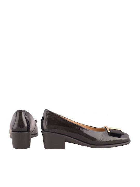 Pumps mit flachem Absatz Schwarz