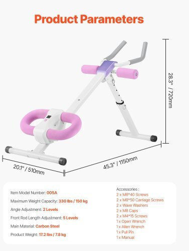 Vevor JFJZGDHGDHKXXP0K7V9 Abdominal Trainer with Mat