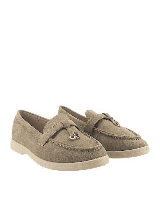 Γυναικεία Loafers σε Χακί Χρώμα