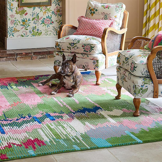 Harlequin Χειροποίητο Χαλί Ορθογώνιο Μάλλινο Green-multi 140x200cm