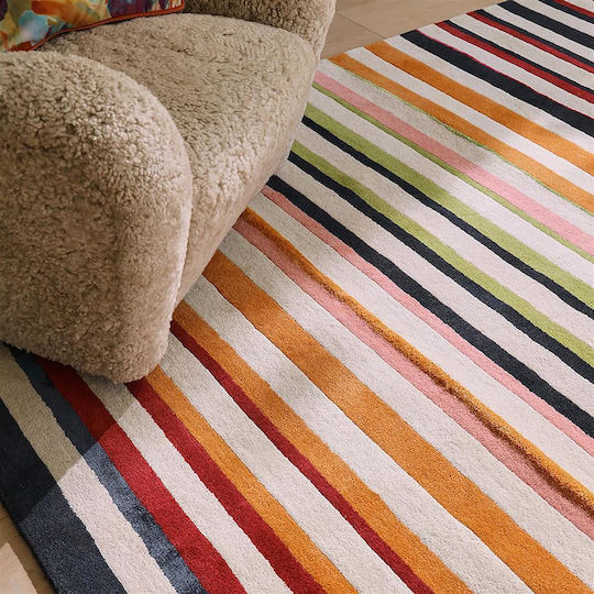 Harlequin Χειροποίητο Χαλί Ορθογώνιο Μάλλινο Pomegrenante/clementine 140x200cm