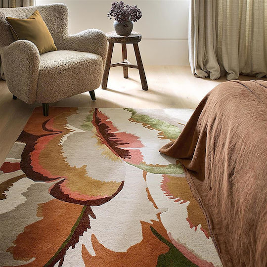 Harlequin Χειροποίητο Χαλί Ορθογώνιο Μάλλινο Beige-rust 140x200cm