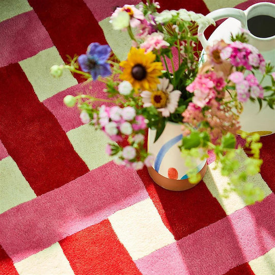 Harlequin Lucrat manual Covor Rectangular Din lână Red-pink