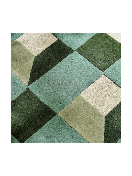 Harlequin Χειροποίητο Χαλί Ορθογώνιο Μάλλινο Green 140x200cm