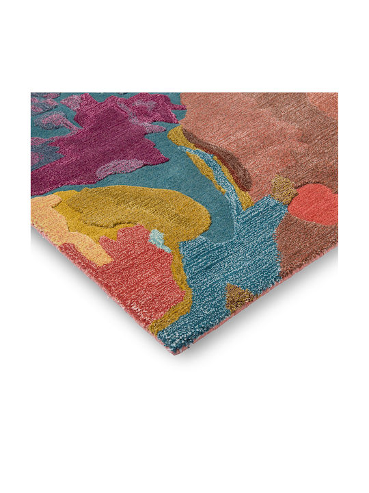 Harlequin Handgefertigt Teppich Rechteckig Wolle Pink-multi