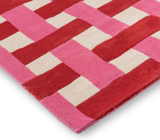 Harlequin Lucrat manual Covor Rectangular Din lână Red-pink
