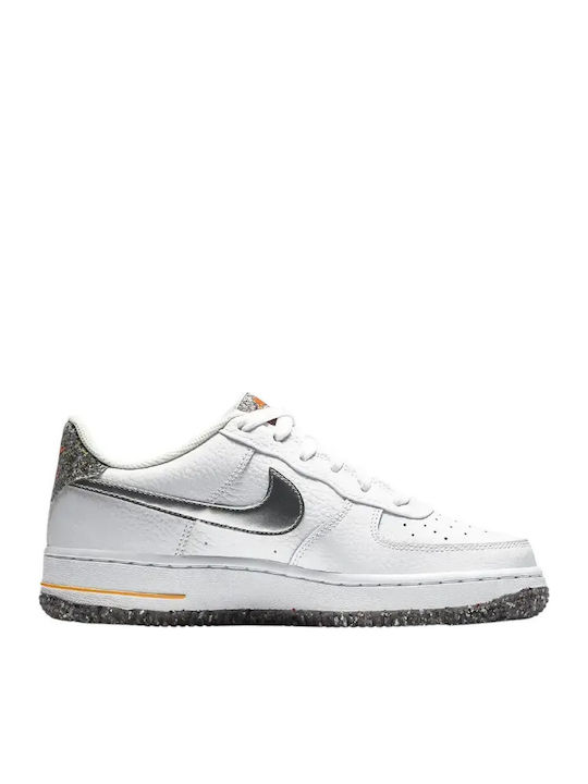 Air Force 1 Air Force 1 Kids Sneakers White / Metallic Silver / Light Smoke Grey / Laser Orange
