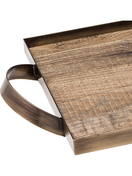 2331-3040/WL/BR Wooden Decorative Tray