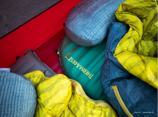 Thermarest Trail Pro Self-Inflating Single Camping Sleeping Mat 196x64cm Thickness 7.6cm in Green color