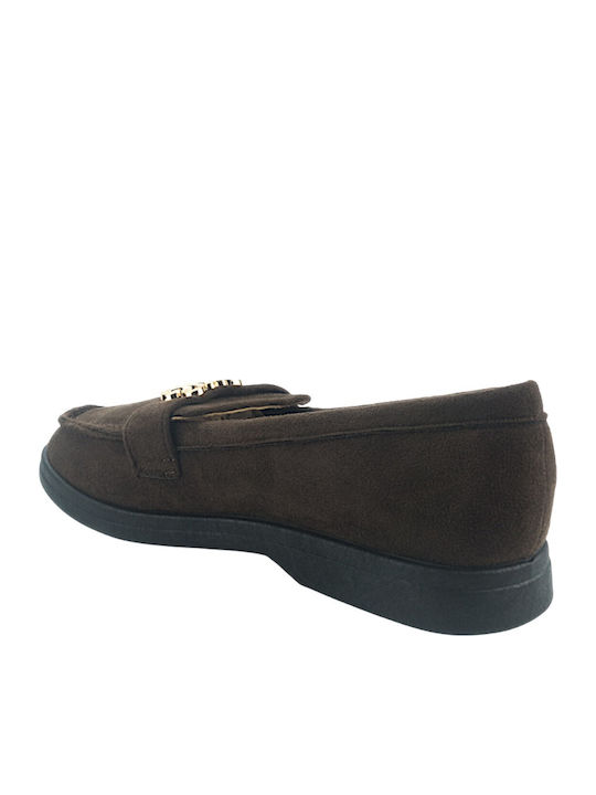 Women's Loafers in Brown Color