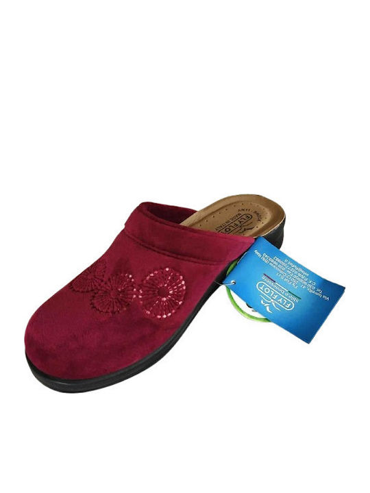 Anatomische Damen Hausschuhe Lila