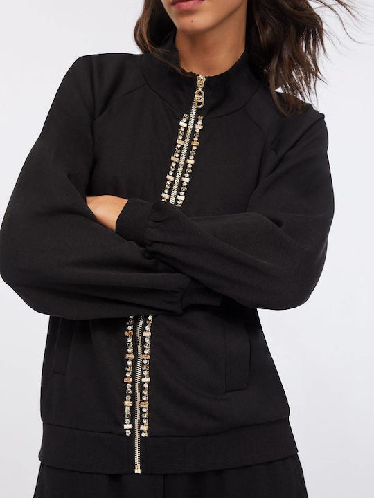Women's Sweatshirt Jacket Black