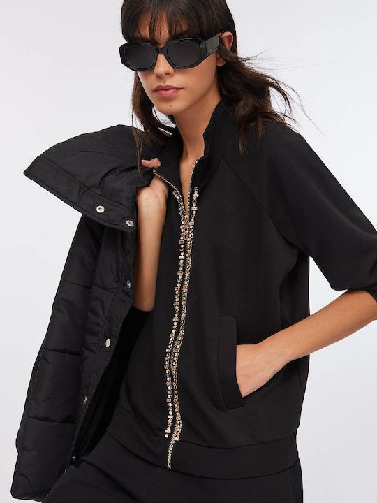 Women's Sweatshirt Jacket Black