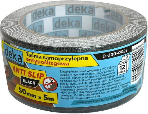 Black Deca Anti-slip Tape 50mm*5m Black