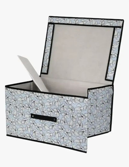 Tpster Stoff Aufbewahrungsbox mit Deckel 60x40x30cm 1Stück