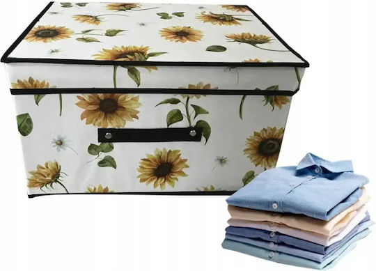 Tpster Stoff Aufbewahrungsbox mit Deckel 70x40x30cm 1Stück