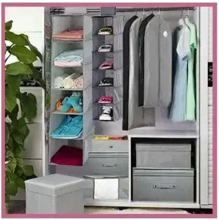 Tpster Fabric Storage Box with Lid 35x30x20cm