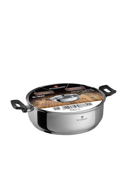 Blaumann Gourmet Line Неръждаема Плитка Тенджера 30см