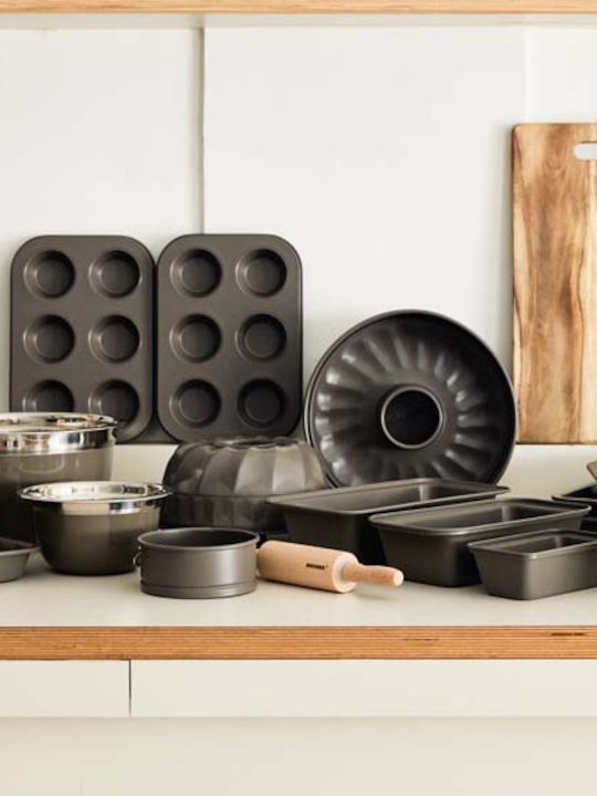 Bergner Cupcakes & Muffins 6 Cups Baking Pan 26.5x18.5cm 2pcs