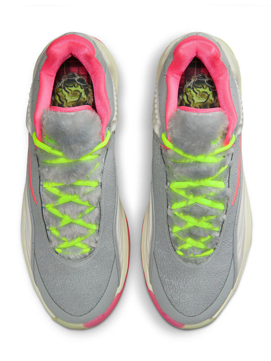 Giannis Freak 7 High Basketball Shoes Wolf Grey / Smoke Grey / Digital Pink / Metallic Silver